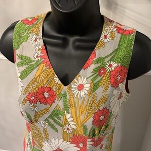 Vintage Floral Minidress Size XS